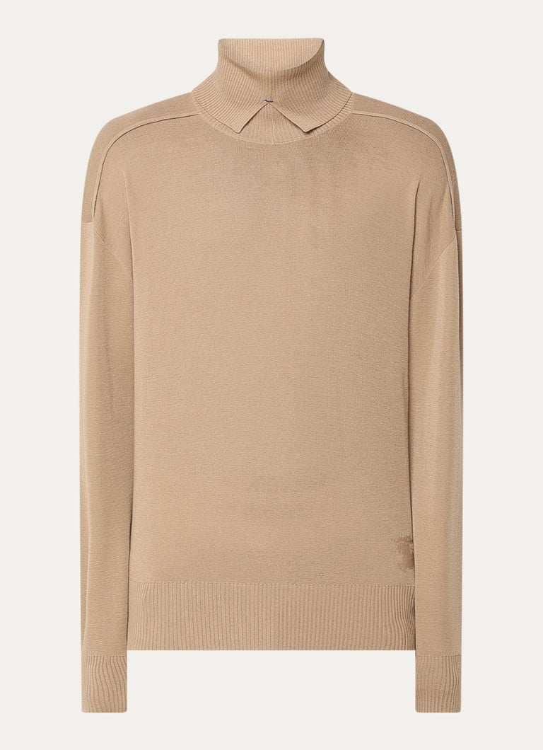 Burberry Fine-knit wool sweater with turtleneck
