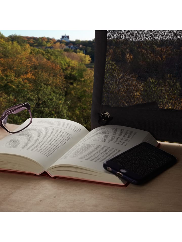relaxdays 2 x Fenster Verdunkelung mit Saugnäpfen in Grau - (B)60 x (H)100 cm günstig kaufen onesize