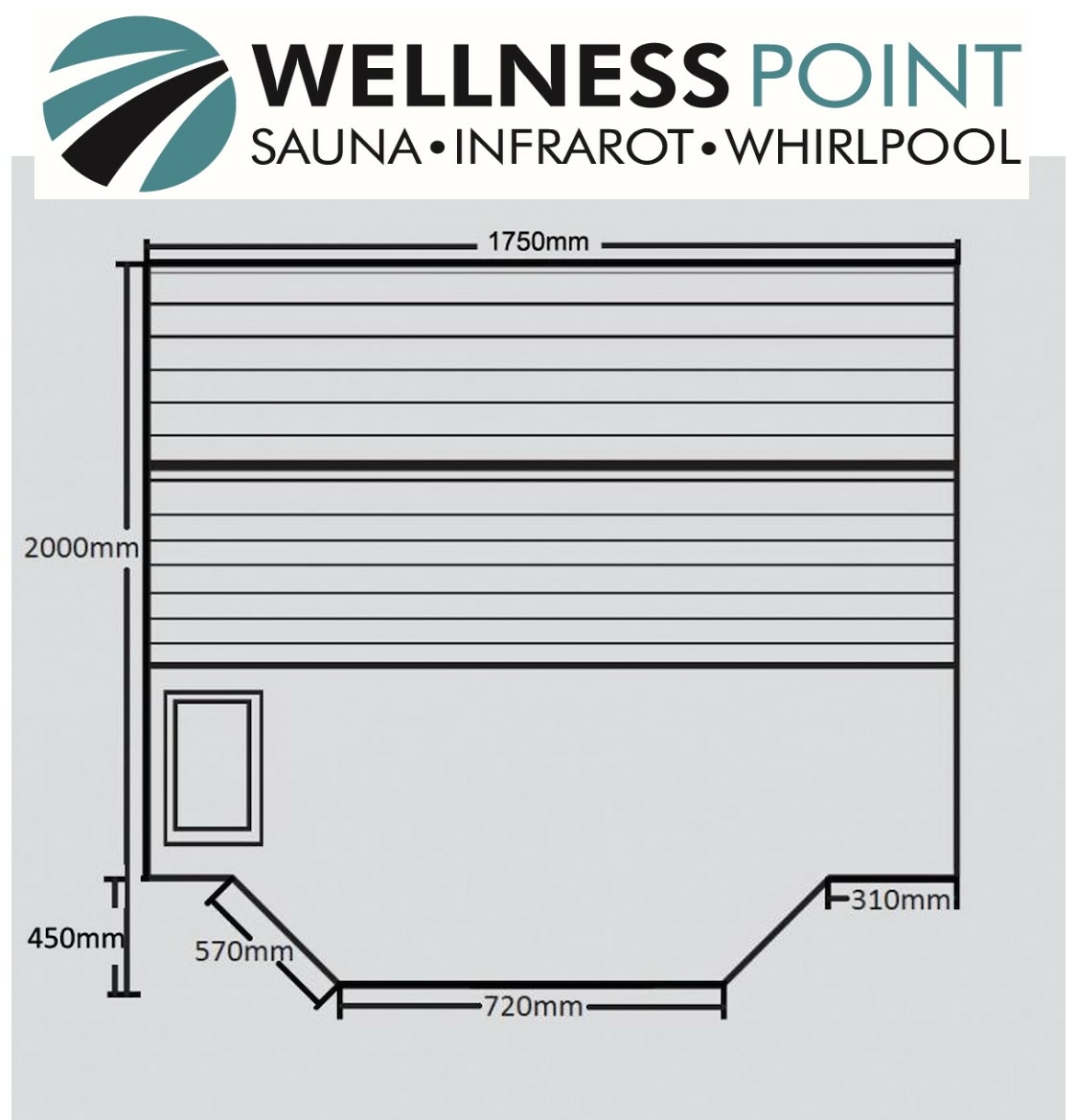 PureHaven Finnische Sauna 175x200x200 cm Harvia Saunaofen für 4 Personen Hemlockholz komplettes Zubehör Saunasteine Glastür Thermometer Beleuchtung