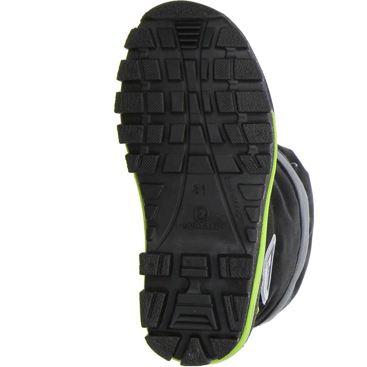 Kinder Jungen Mädchen gefütterter Winterstiefel Snowboots Klettverschluss schwarz