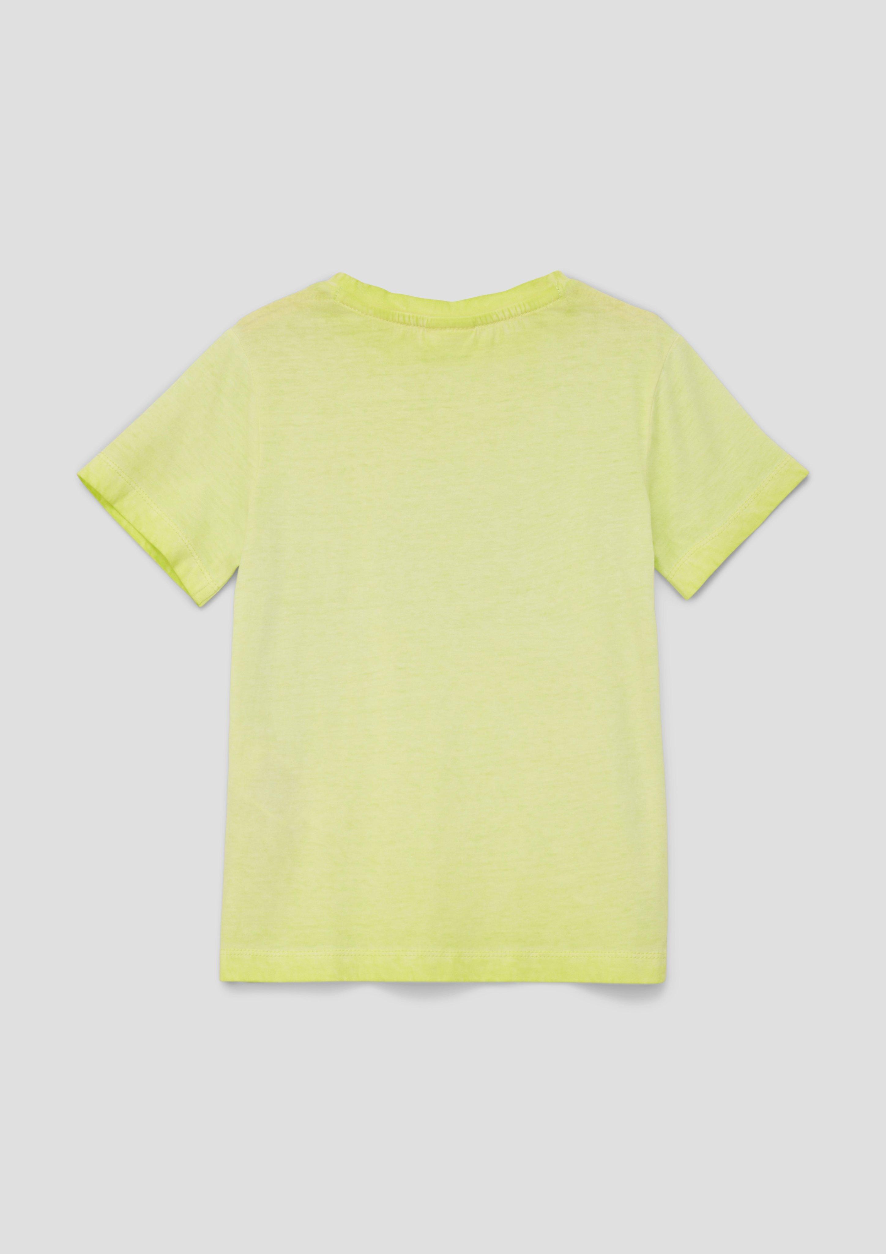 T-Shirt mit gummiertem Frontprint  2143110-7017