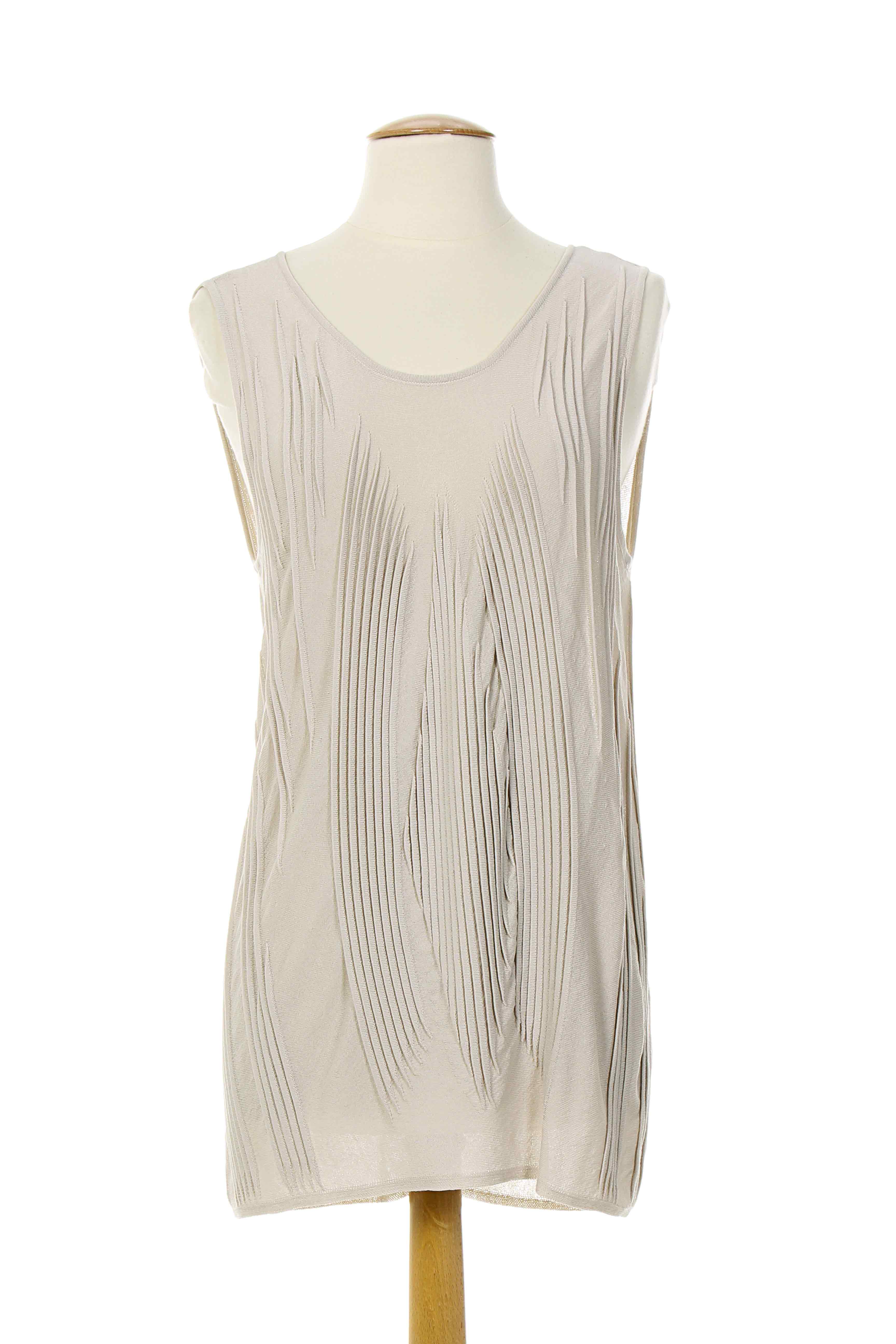 Almalibre Tuniquesansmanche Femme couleur beige