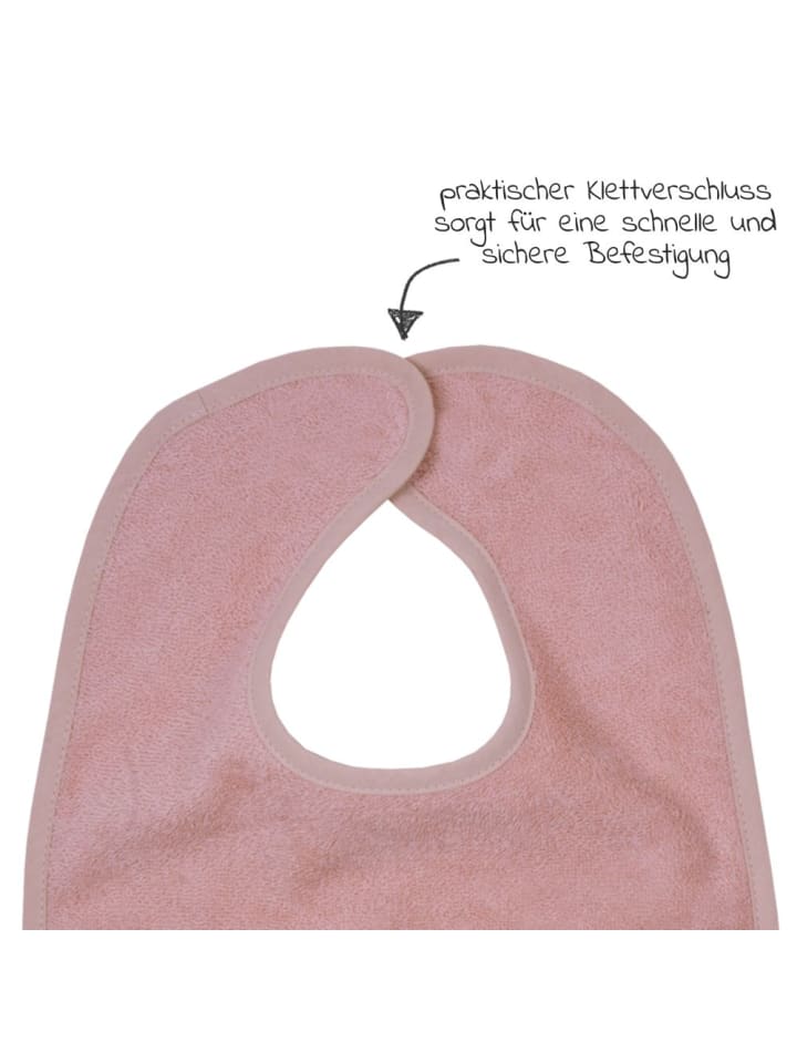 Wörner Riesen-Klettlätzchen 30 x 45 cm - Uni Erika in rosa günstig kaufen onesize