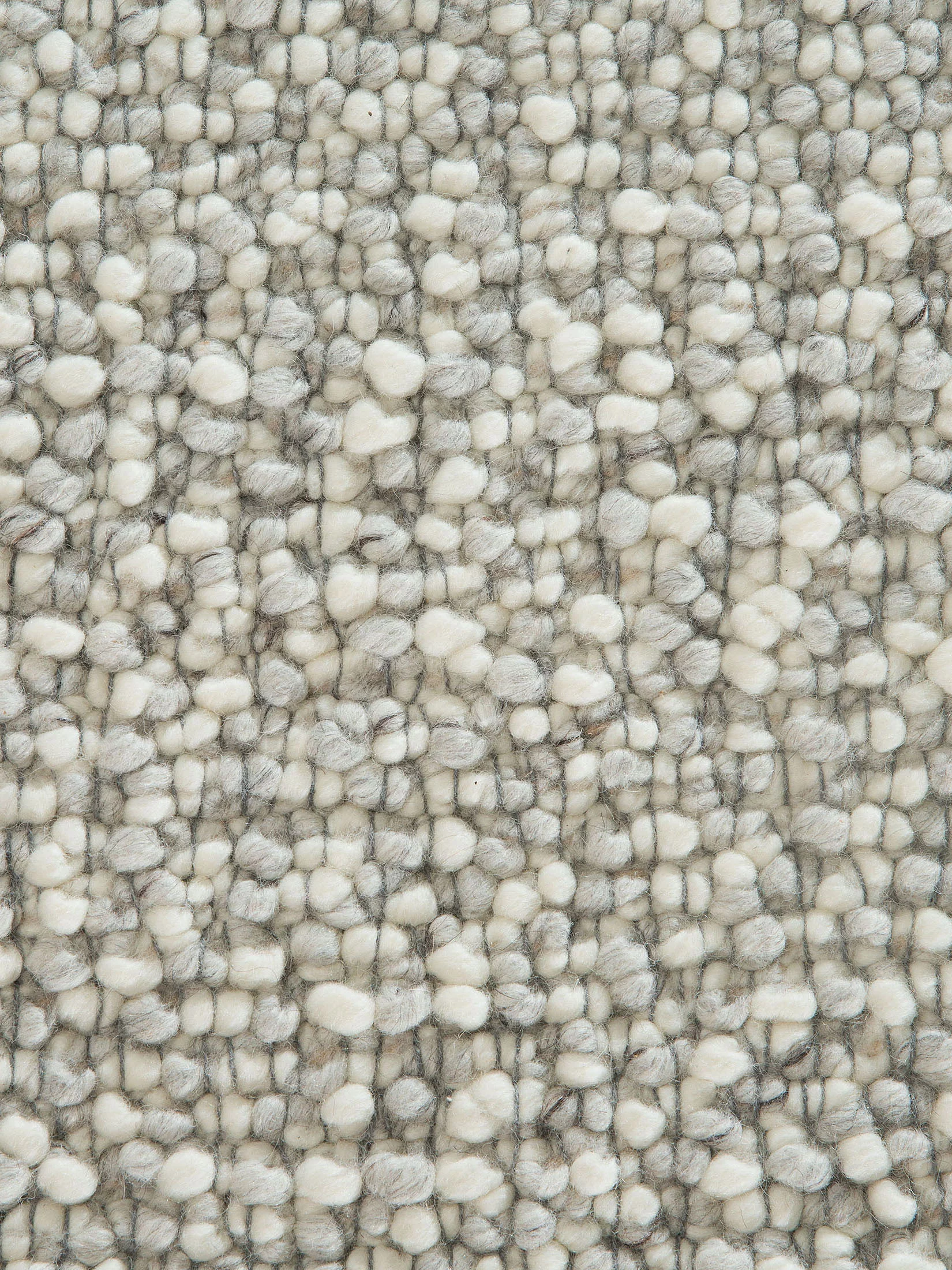 Solberga Woll-Teppich, Grey´n White