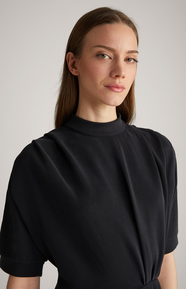 Sweat-Kleid in Schwarz