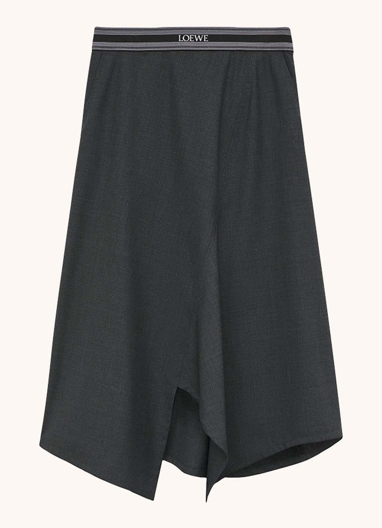 Jupe midi en laine LOEWE