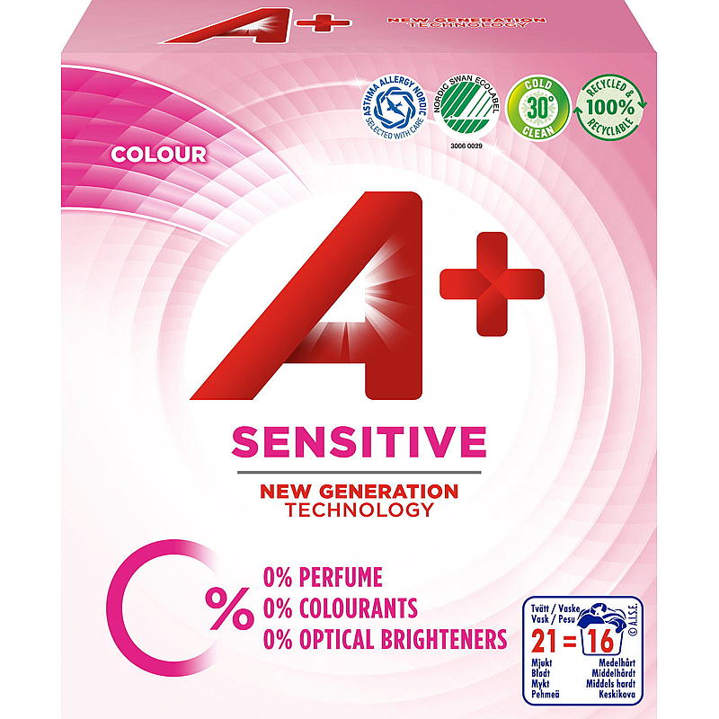 A Vaskepulver 700 g Sensitiv A