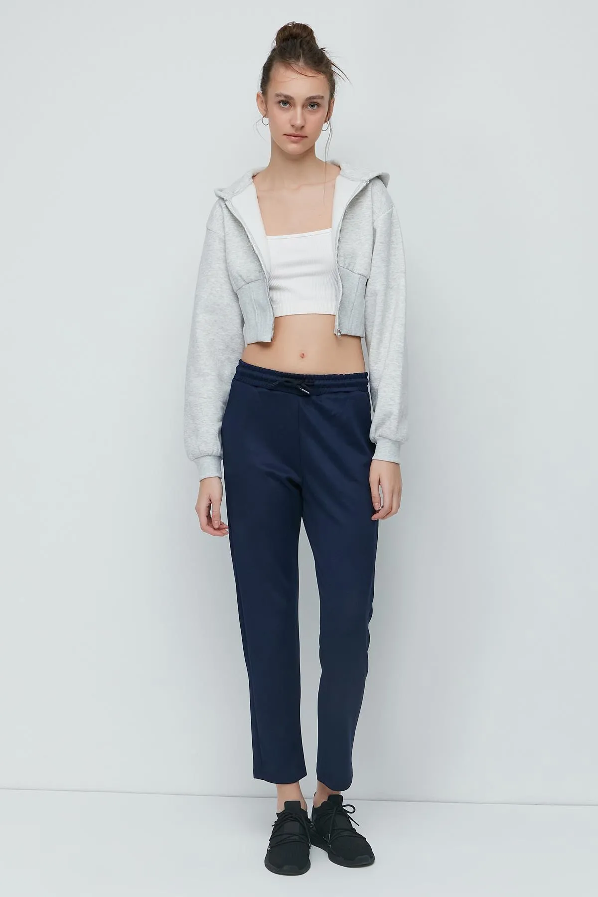 C&City  Jogginghose mit geradem Bein 801 Sax