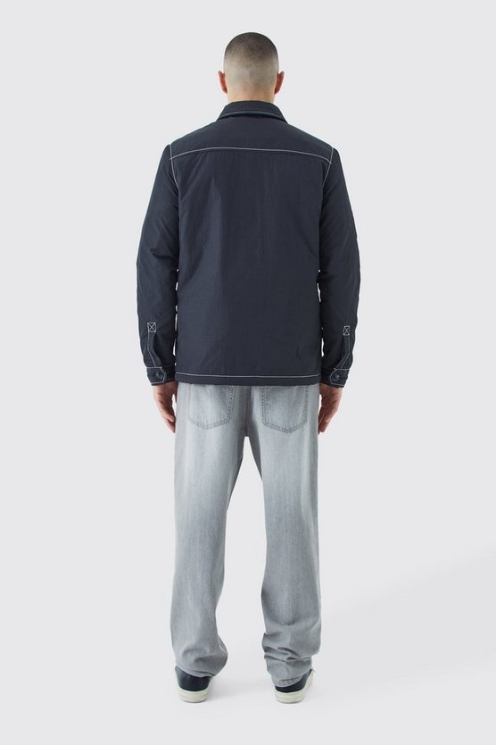 Jacke mit Kontrast-Naht