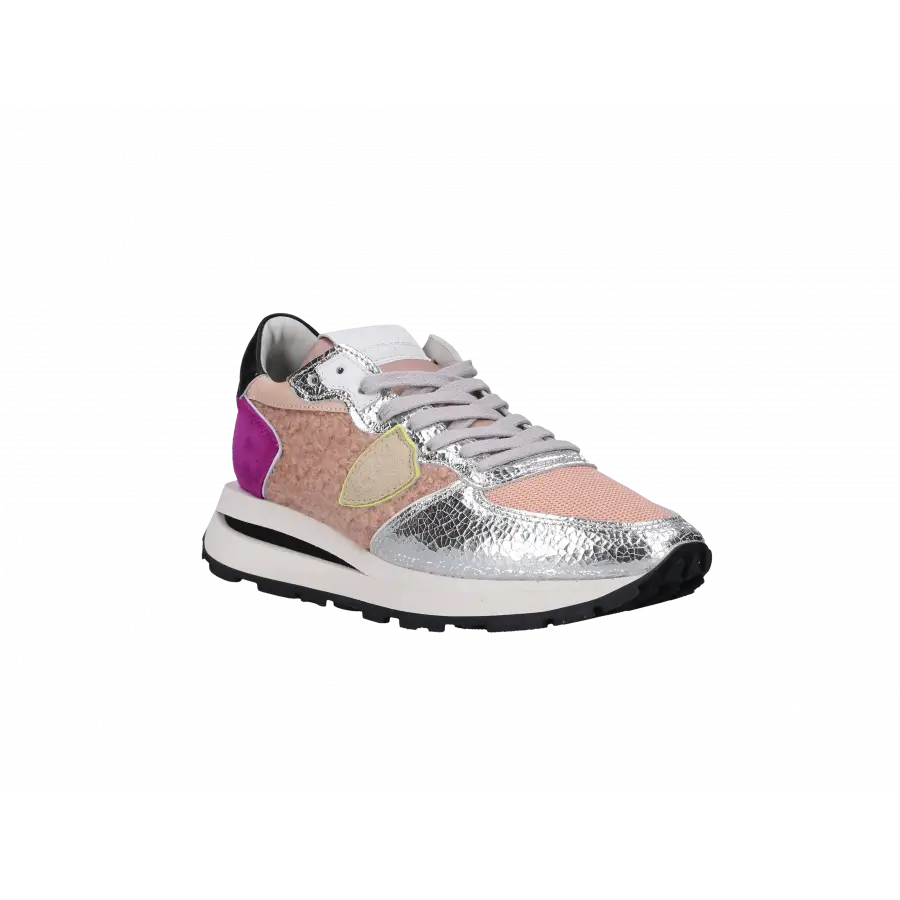 Philippe Model - Sneaker low TROPEZ Materialmix - silber