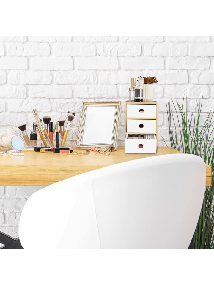 relaxdays Schreibtisch Organizer in Weiß günstig kaufen onesize