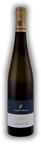 Schäfer-Fröhlich, Bockenauer Felseneck, Riesling, Qualitätswein VDP. GG Grosses Gewächs, trocken, 2021, Nahe  Schäfer-Fröhlich, Bockenauer Felseneck, Riesling, Qualitätswein VDP. GG Grosses Gewächs, trocken, 2021, Nahe  Ein Spitzen-Weißwein von der N
