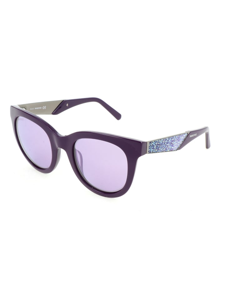 Swarovski Damen-Sonnenbrille in Lila günstig kaufen 50