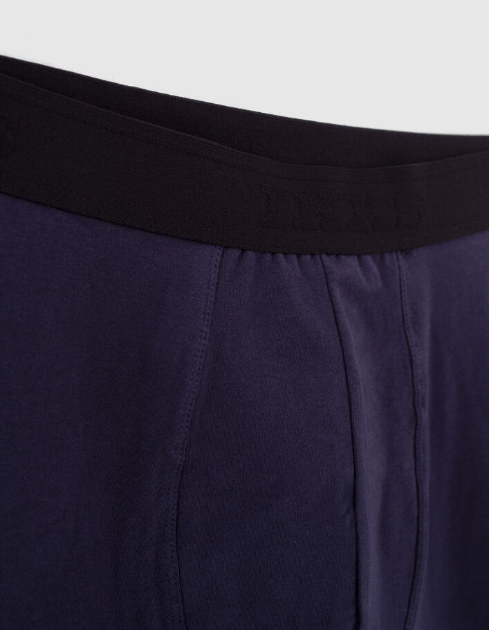 Boxers marine et noir rayé marine Homme