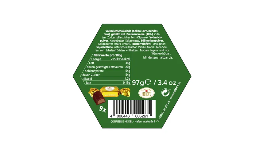 HEIDEL Chocopralinen Viel Glück 97 g