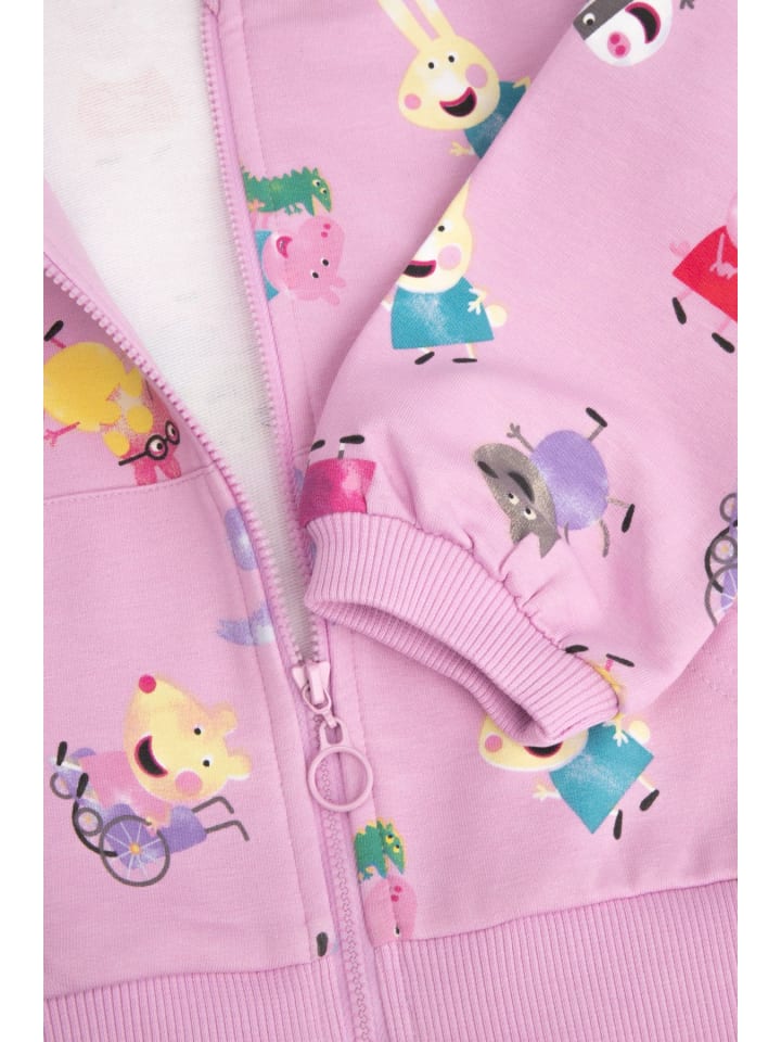 Coccodrillo Sweatshirt mit Reißverschluss in gedämpftes Rosa günstig kaufen