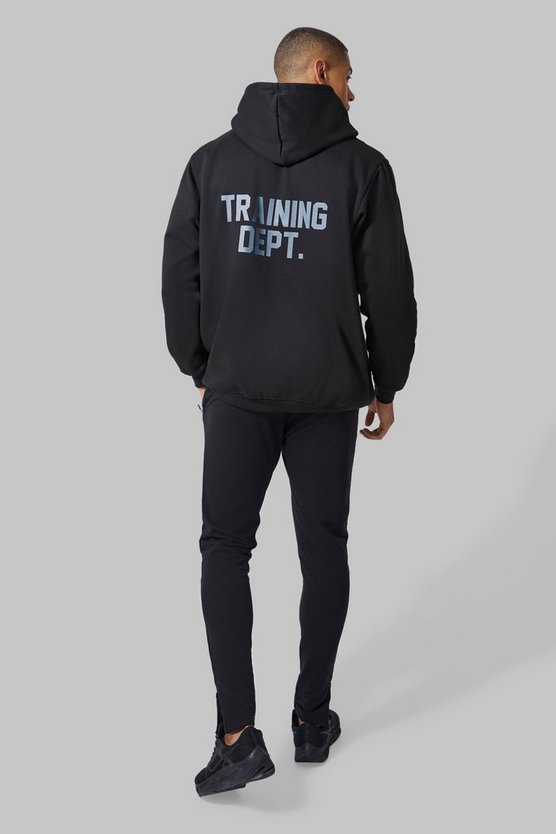 Man Active Oversize Hoodie mit Training Dept Print