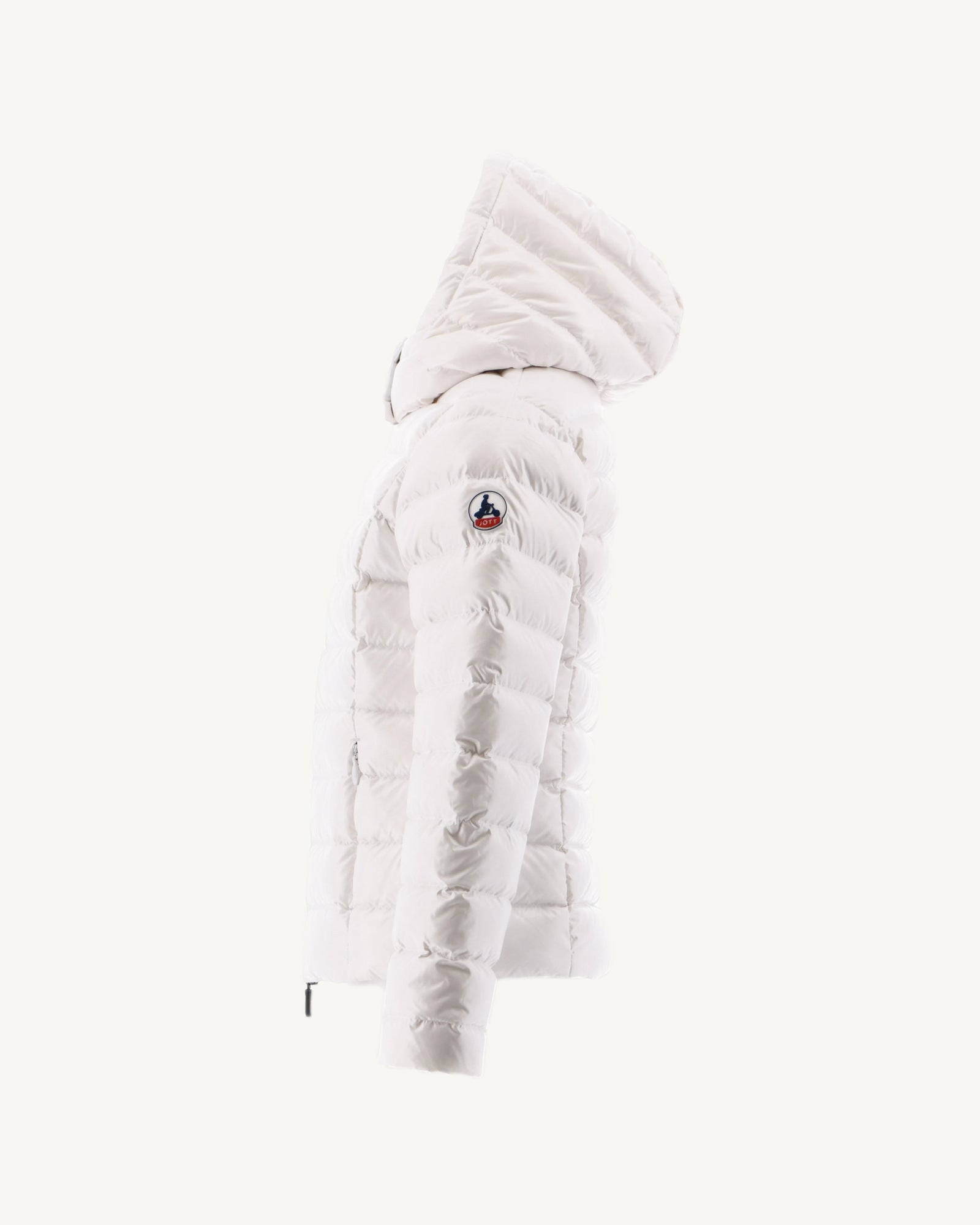 Doudoune laquée à capuche enfant Grand Froid Blanc Opale