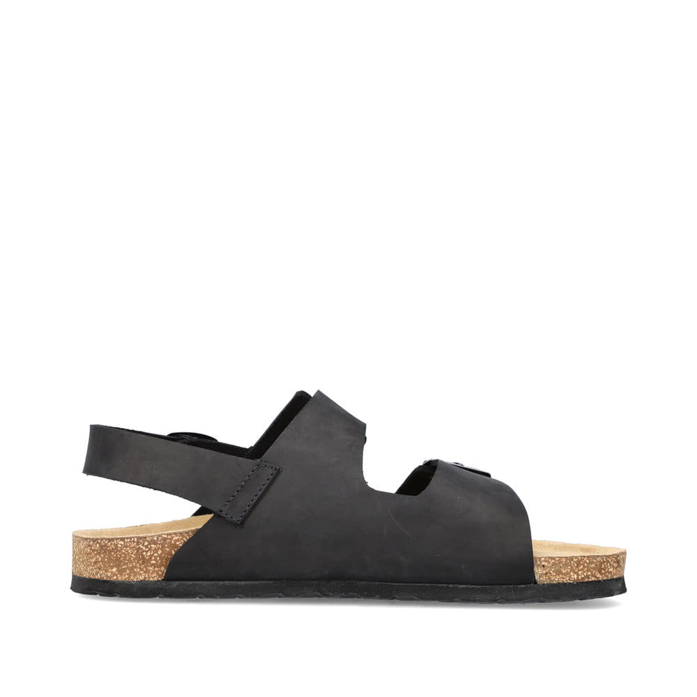 Rieker Herren Sandalen asphaltschwarz