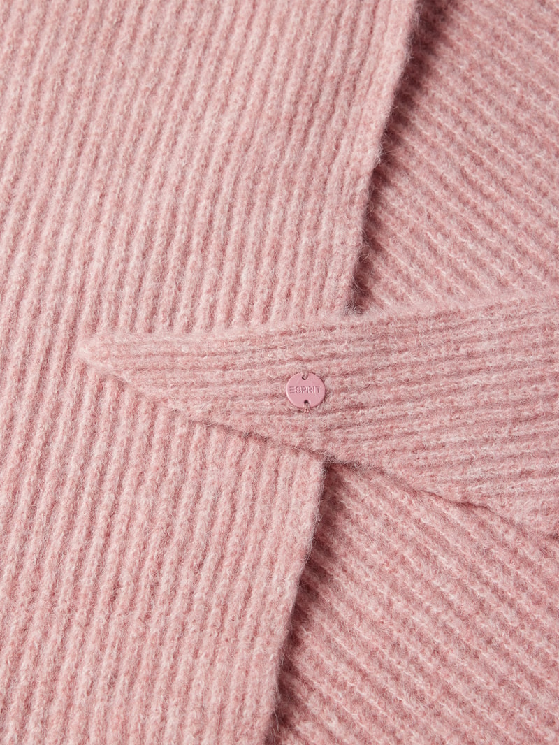 Schal mit Strukturmuster Modell 'RIBTRIA' in rosé