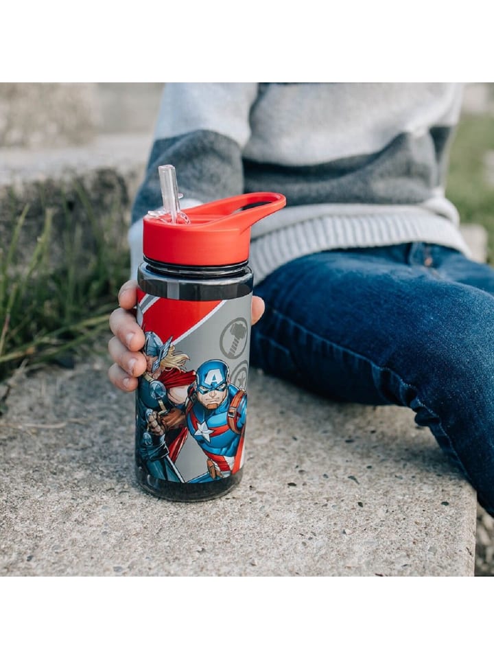 Avengers Marvel Avengers Trinkflasche 500 ML Aero-Design für Sport und Ausflüge in Rot günstig kaufen 18 cm