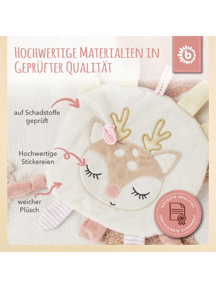 Bieco Spielwaren Knistertuch Reh - ab Geburt in Weiß günstig kaufen onesize