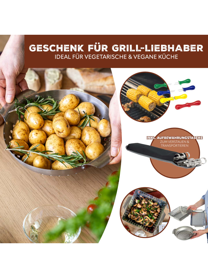 bremermann Veggie Grill-Set ca. 32 x 1,5 x 18,5 cm (B/H/T) günstig kaufen onesize