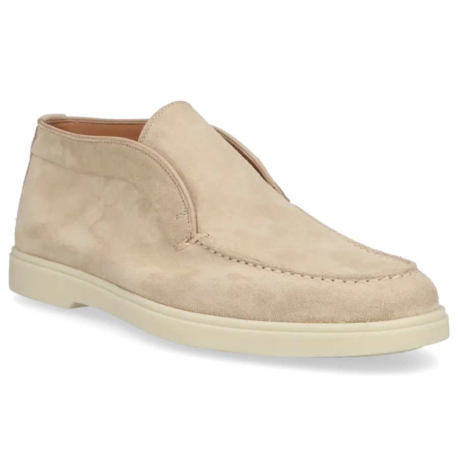 Santoni - Stiefeletten DESERT BOOT Veloursleder - beige