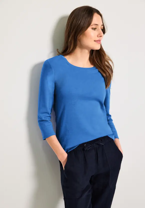 CECIL Basic Shirt mit Rundhals