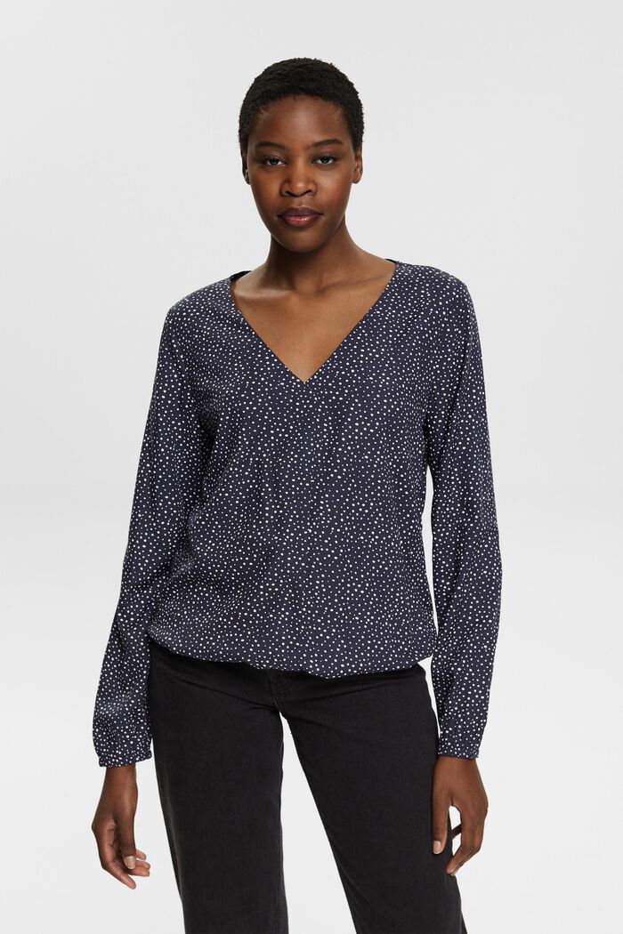 Bluse mit Muster, LENZING™ ECOVERO™