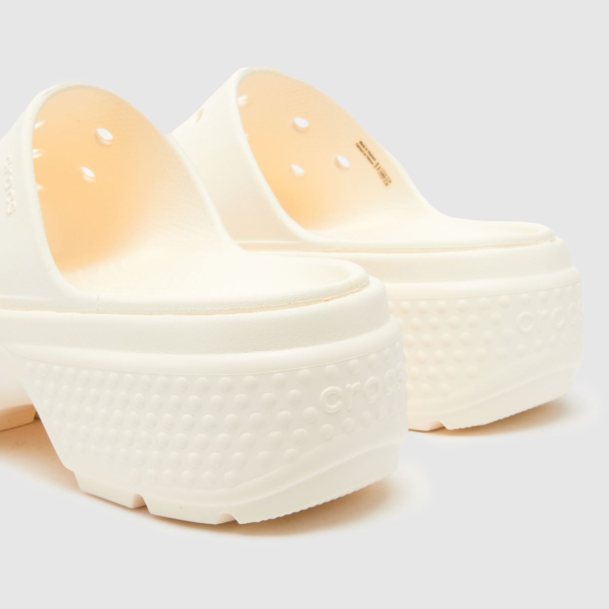 Crocs Stomp Slide szandál fehér színben