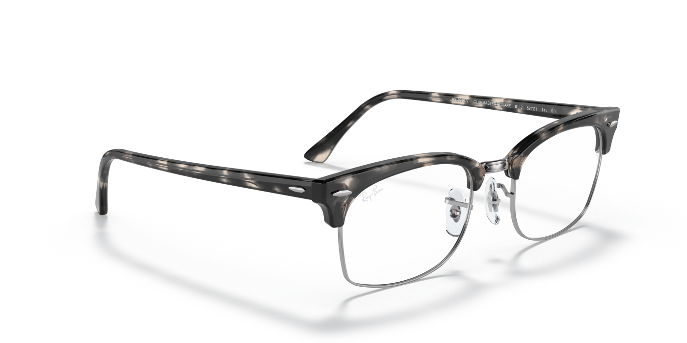 Ochelari de soare CLUBMASTER SQUARE - Gri Havana lucios