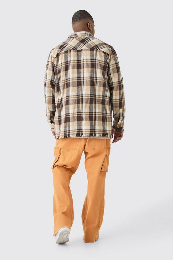 Plus Skinny Schlag Cargo-Hose mit Applikation
