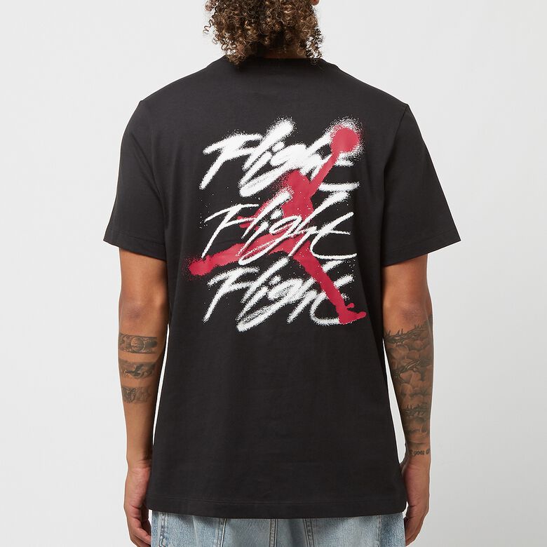 JORDAN Air Jordan Graphic T-Shirt black/white/gym red
