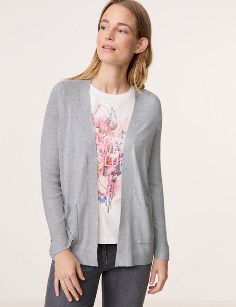 Offener Cardigan aus Feinstrick