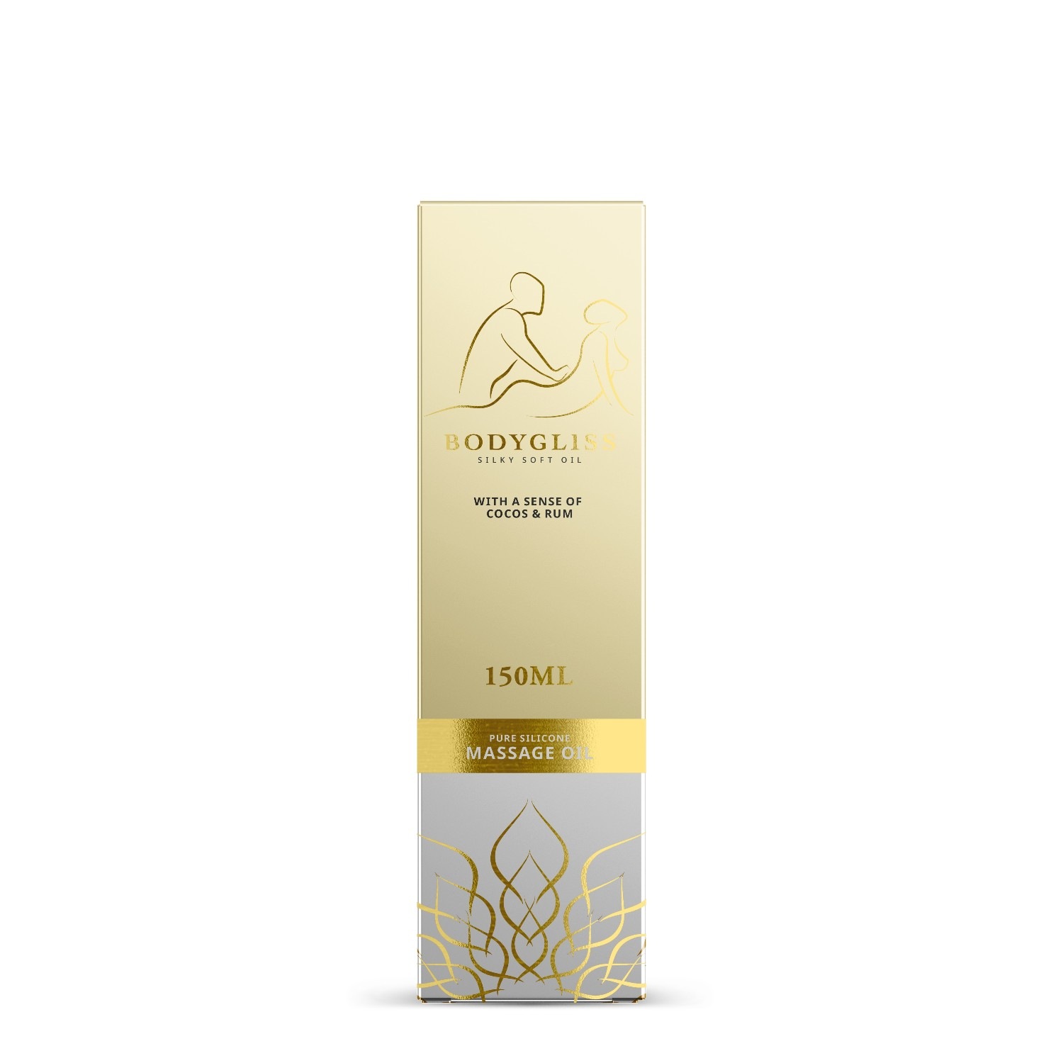 Massageöl und Gleitmittel in 1 Kokosnuss & Rum - 150 ml