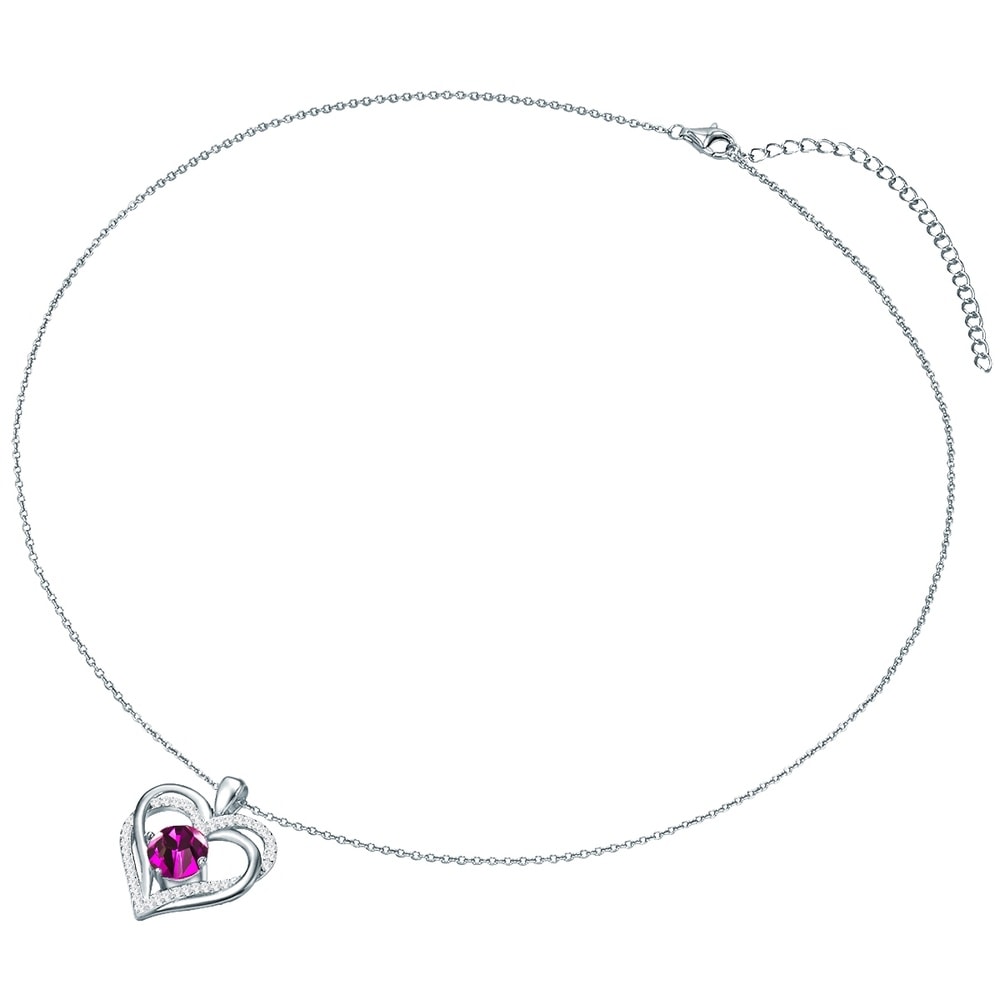 Rafaela Donata Chaîne de cristaux Swarovski Coeur Argent sterling Orné de cristaux Swarovski en  collier