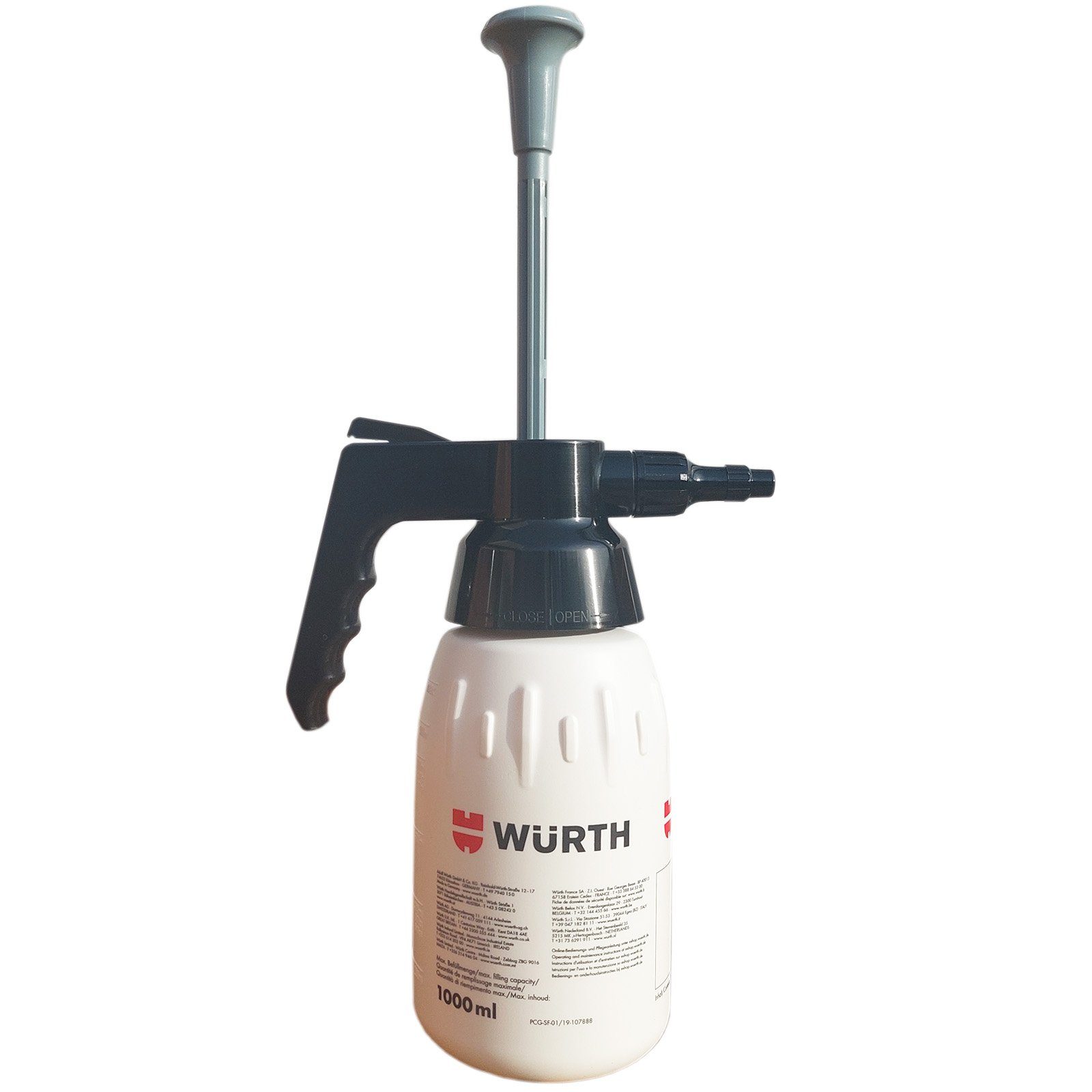 Würth Foliengewächshaus Würth Pumpsprühflaschen 1 Liter Grau Lösemittelbeständig Spar-Set
