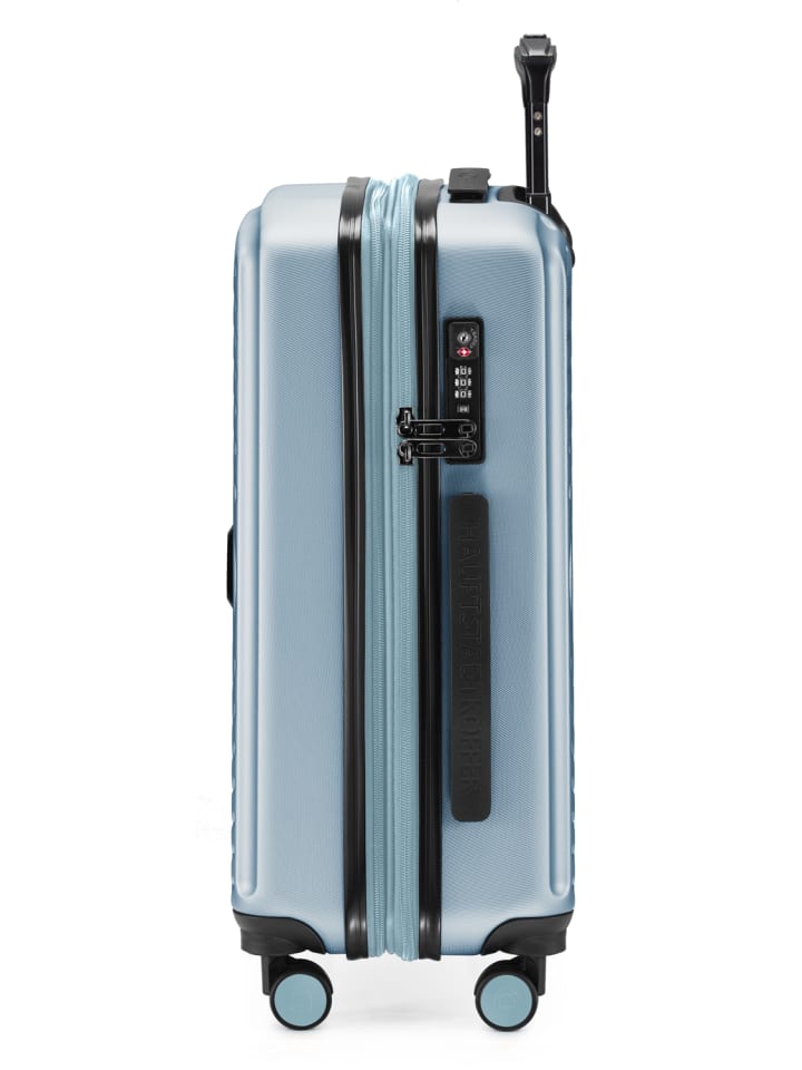 Hauptstadtkoffer Mitte - Handgepäck Bordgepäck-Trolley Koffer, TSA, in Pool blau günstig kaufen S