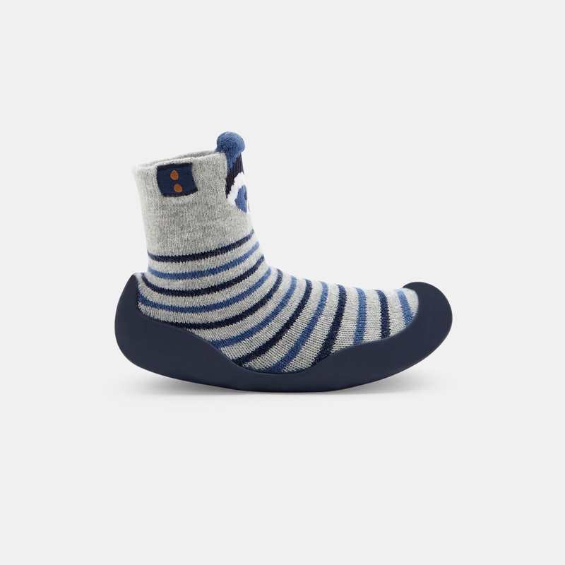 Chaussons rayés enfilables