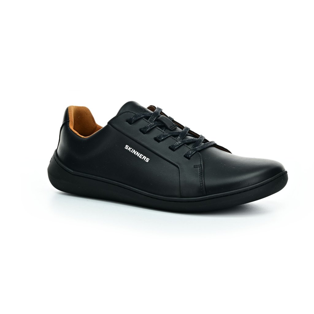 Skinners Moonwalker Leather Black/Black Barfußhalbschuhe