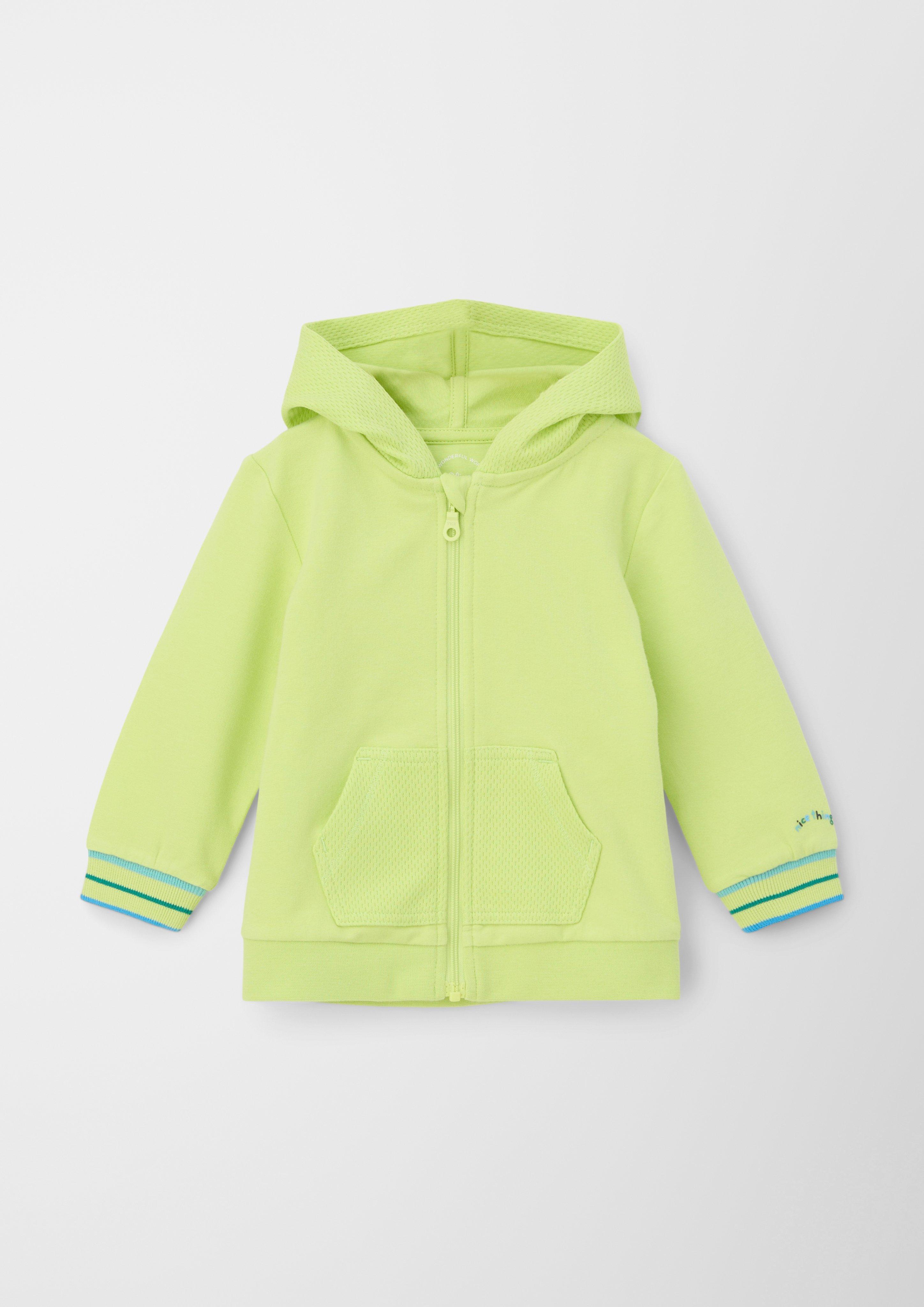 Sweatshirtjacke aus Baumwollstretch  2130739-7040