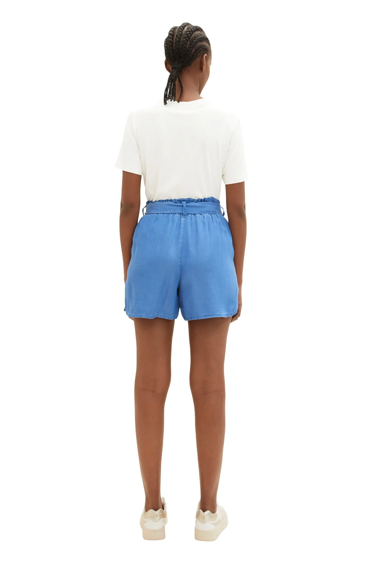 Tom Tailor Denim  Shorts - Blau - Hoher Bund
