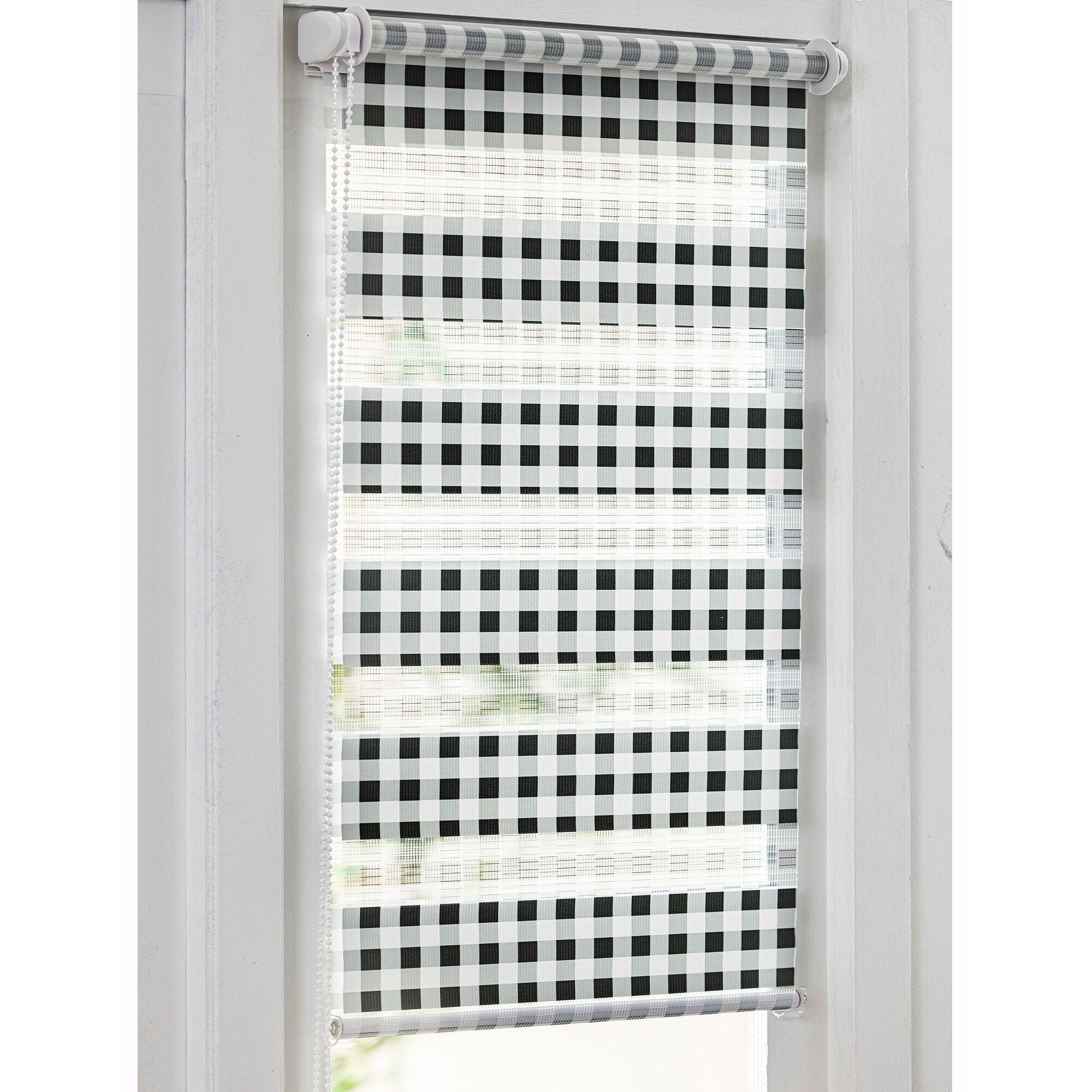 Store jour/nuit motif carreaux vichy