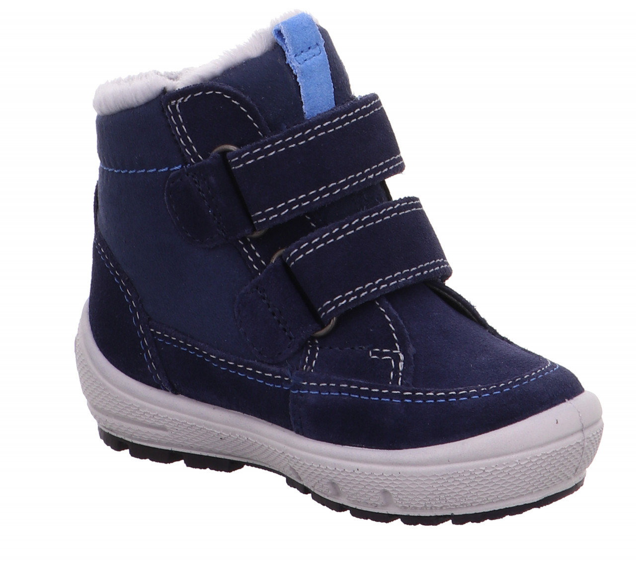 GROOVY - Blau Boots mit Klettverschluss