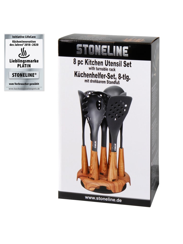 Stoneline Küchenhelfer Set 8-teilig in Holzoptik günstig kaufen onesize
