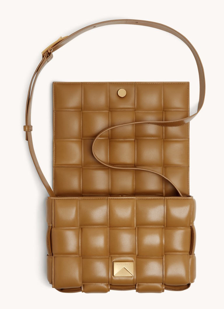 Geantă de umăr Bottega Veneta Cassette din piele de miel