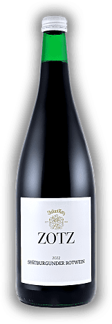 Julius Zotz, Spätburgunder, Qualitätswein, 2022, Baden  Julius Zotz, Spätburgunder, Qualitätswein, 2022, Baden   Jahrgang 2022 - 1	 Liter - Vol 12,0%