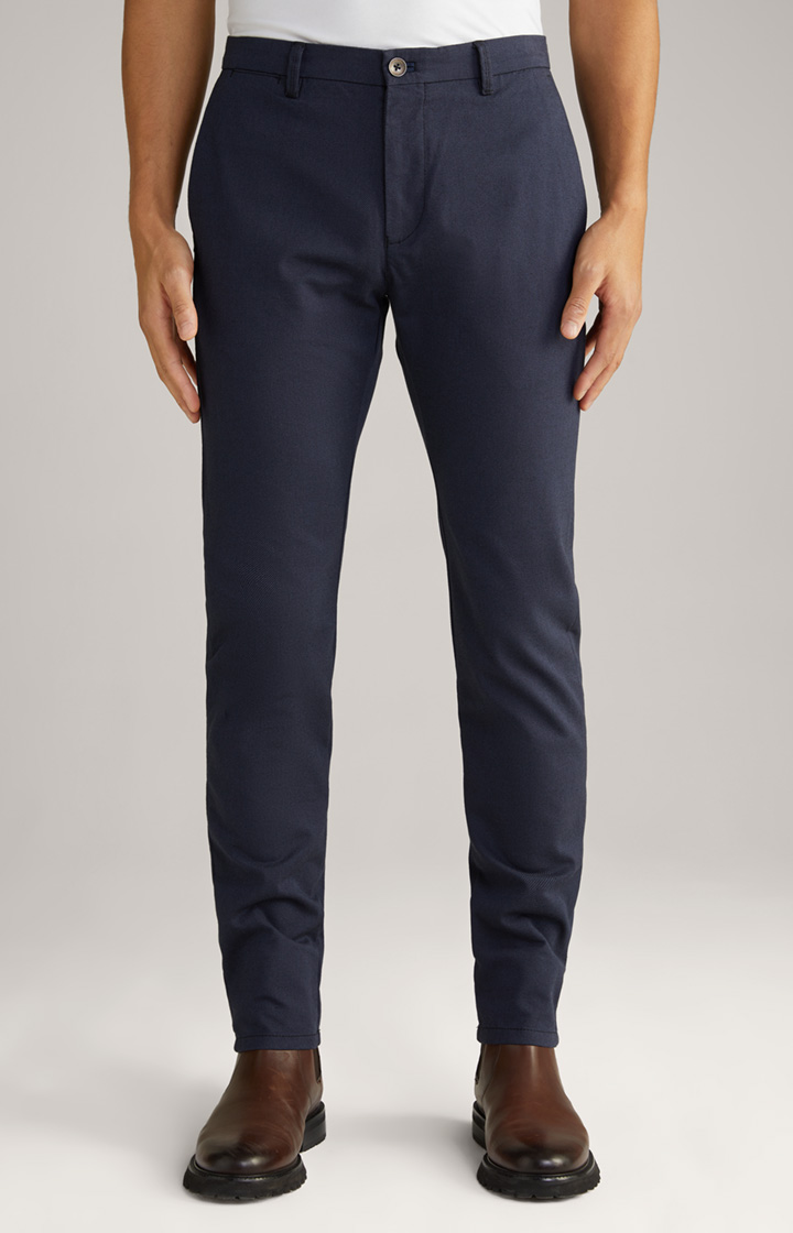 Chino Steen in Dunkelblau meliert