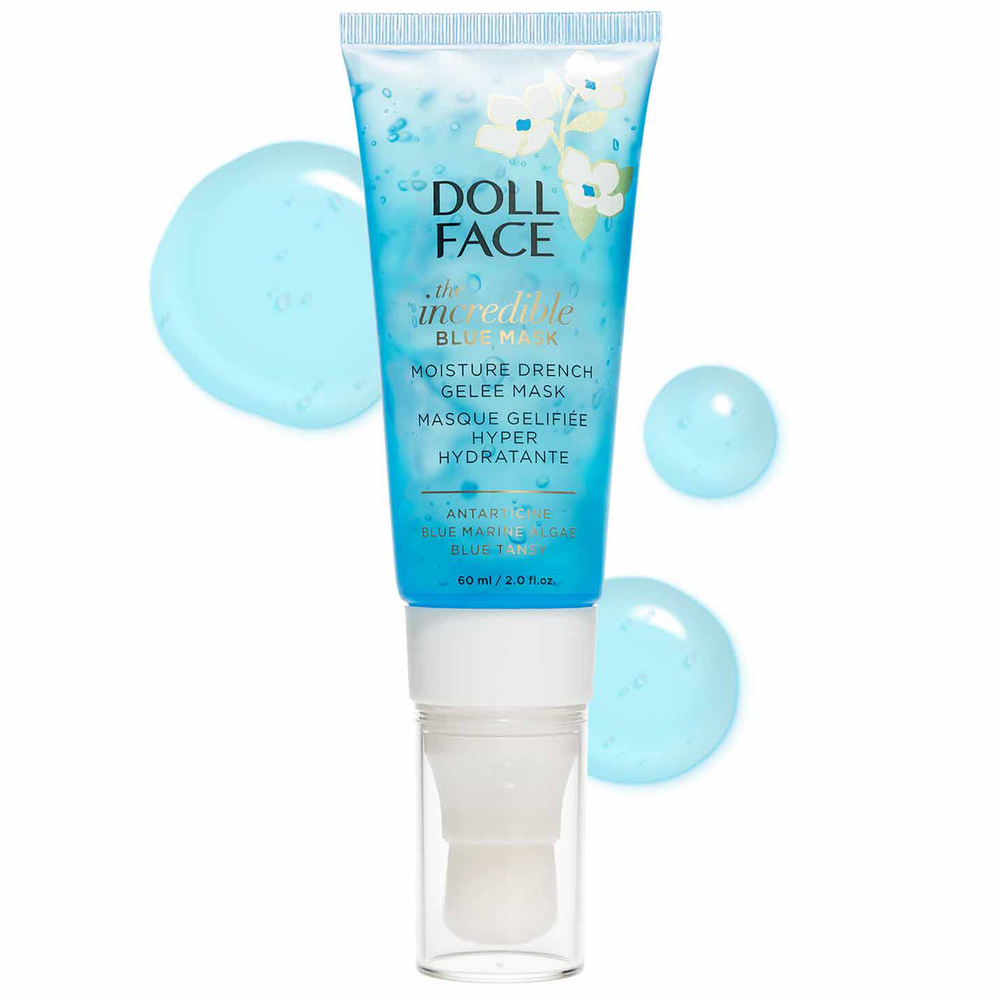 doll face THE INCREDIBLE BLUE MASK Face Mask